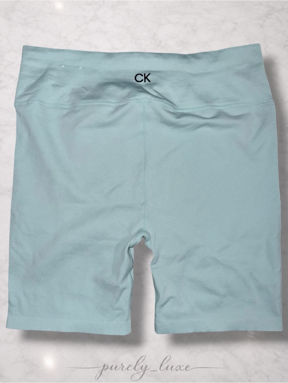 Calvin Klein Performance Mint Seamless ribbed Bike Shorts